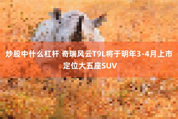 炒股中什么杠杆 奇瑞风云T9L将于明年3-4月上市 定位大五座SUV
