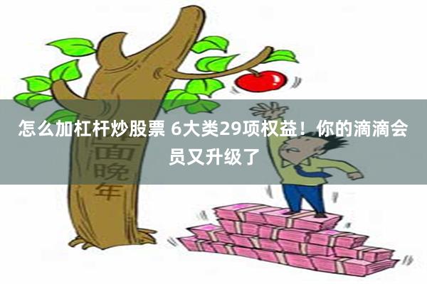 怎么加杠杆炒股票 6大类29项权益！你的滴滴会员又升级了