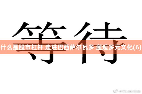 什么是股市杠杆 走进巴西萨尔瓦多 邂逅多元文化(6)