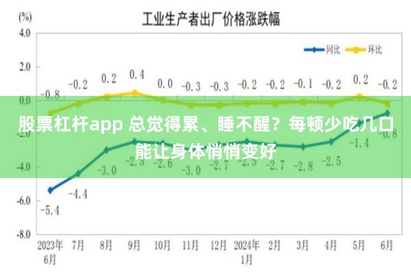 股票杠杆app 总觉得累、睡不醒？每顿少吃几口能让身体悄悄变好